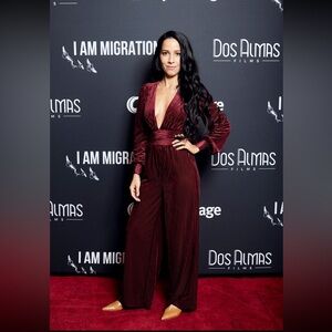 ♻️ Elegant Burgundy Jumpsuit